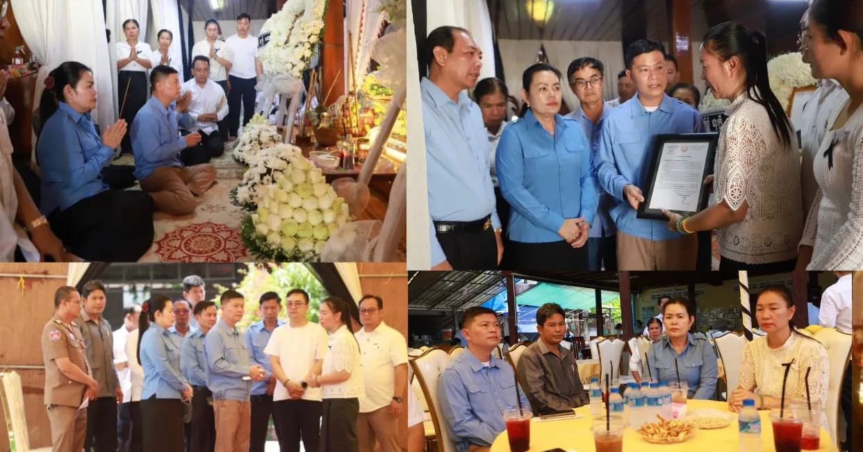 លោក ស្រ៊ន សំឫទ្ធី អញ្ជើញចូលរួមគោរពវិញ្ញាណក្ខន្ធ និងសម្តែងនូវមរណទុក្ខយ៉ាងក្រៀមក្រំជាមួយគ្រួសារសព លោក ខាំ សាវ៉ាង