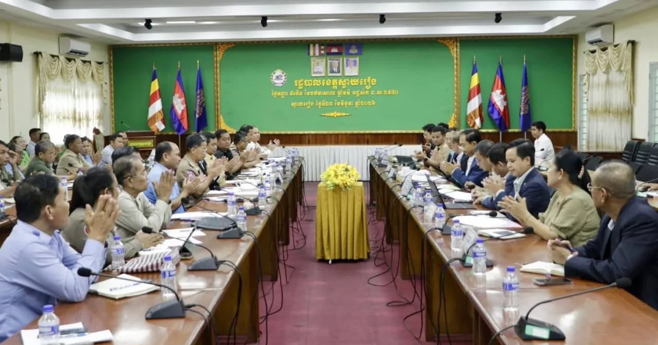 កិច្ចប្រជុំស្តីពីការពិនិត្យវាយតម្លៃ និងតាមដានវឌ្ឍនភាពនៃការអនុវត្តមុខងារលើវិស័យបរិស្ថានដែលបានផ្ទេរដល់ រដ្ឋបាលថ្នាក់ក្រោមជាតិ