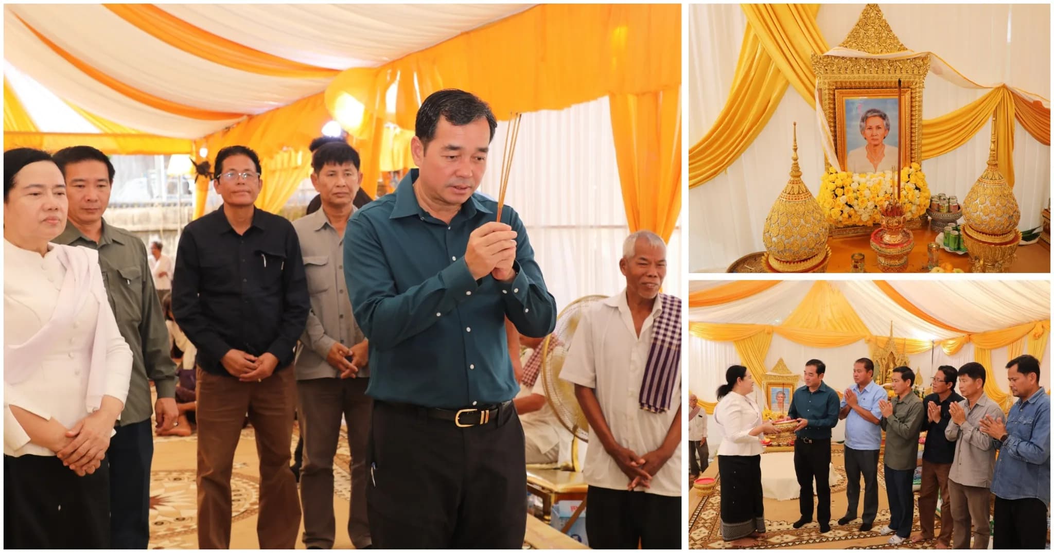 ឯកឧត្តម អ៊ុន ចាន់ដា អញ្ជើញចូលរួមក្នុងពិធីបុណ្យទក្ខិណានុប្បទានឧទ្ទិសកុសលជូនដួងវិញ្ញាណក្ខន្ធ ឧបាសិកា ណាំ ស៉ឹង នៅស្រុកចំការលើ