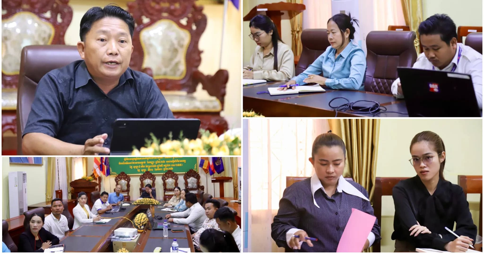 លោក ស៊ុន ប៊ុនធឿន ដឹកនាំកិច្ចប្រជុំផ្សព្វផ្សាយសេចក្តីប្រកាសរួម និងពិនិត្យវឌ្ឍនភាពការងារប្រចាំខែ សីហា