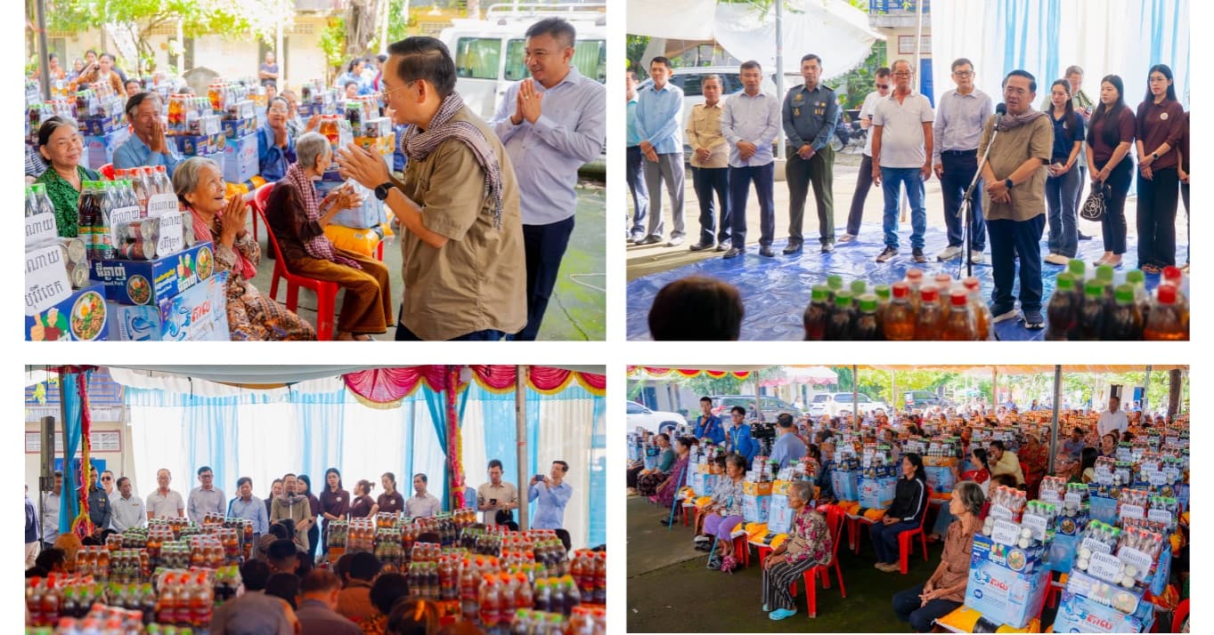 ឯកឧត្តម សុខ លូ បន្តនាំយកអំណោយផ្ដល់ជូនពលរដ្ឋមានជីវភាពខ្វះខាតរងគ្រោះដោយជំនន់ទឹកភ្លៀង២០០គ្រួសារនៅក្រុងបាត់ដំបង
