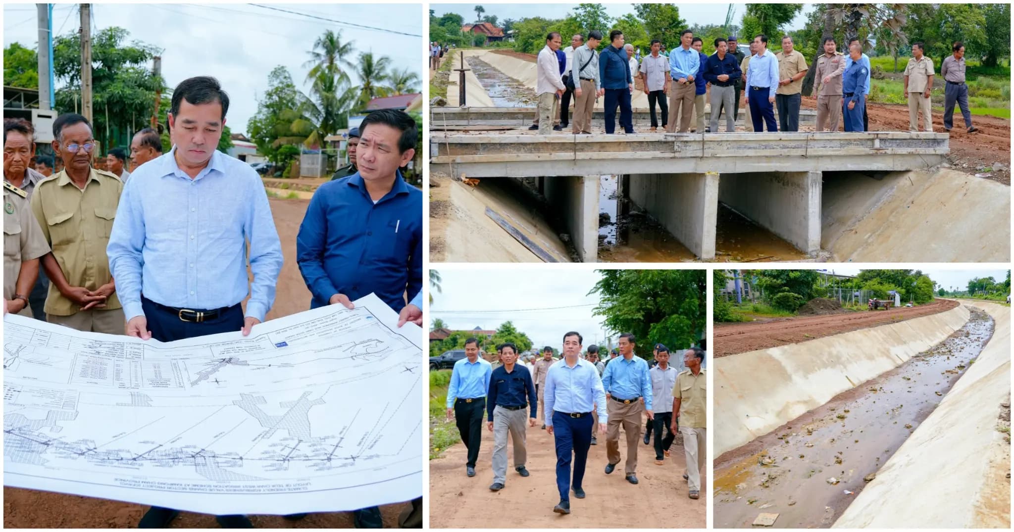 ប្រឡាយបេតុង ២ខ្សែ ប្រវែង ២គីឡូម៉ែត្រ ក្នុងស្រុកព្រៃឈរ នឹងផ្គត់ផ្គង់ទឹកស្រោចស្រពដីកសិកម្មជិត ១.០០០ហិកតា