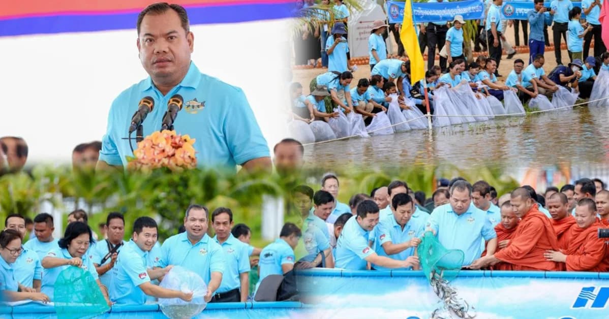 អភិបាលខេត្តស្ទឹងត្រែង លែងកូនត្រី ជាង ១០០,០០០ក្បាល និងណែនាំឱ្យបន្តអភិរក្សសត្វផ្សោតទន្លេមេគង្គ ត្រីមេពូជ និងសត្វងាយរងគ្រោះឱ្យមានប្រសិទ្ធភាពខ្ពស់