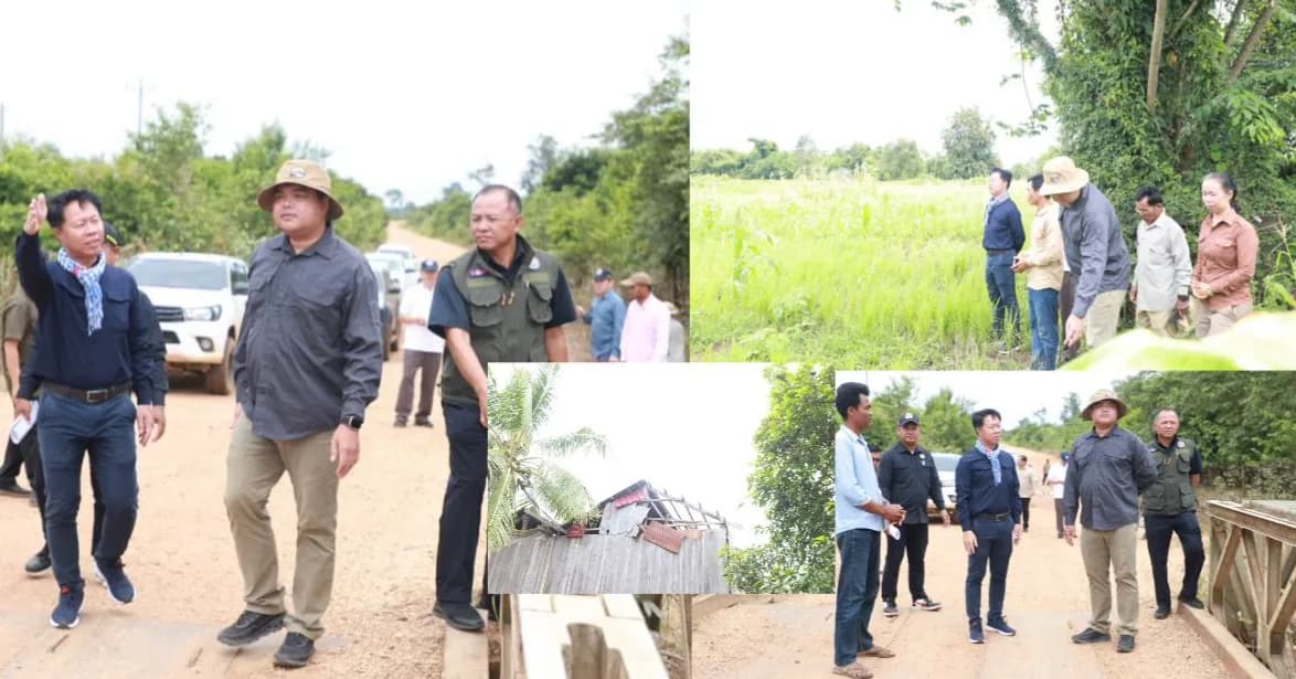 ឯកឧត្តម គីម វីរៈ អញ្ជើញដឹកនាំមន្រ្តីជំនាញចុះ ចុះពិនិត្យស្ថានភាពផលប៉ះពាល់ និងខូចខាតដោយគ្រោះទឹកជំនន់នៅមូលដ្ឋានស្រុកថាឡាបរិវ៉ាត់ និងស្រុកសេសាន ខេត្តស្ទឹងត្រែង