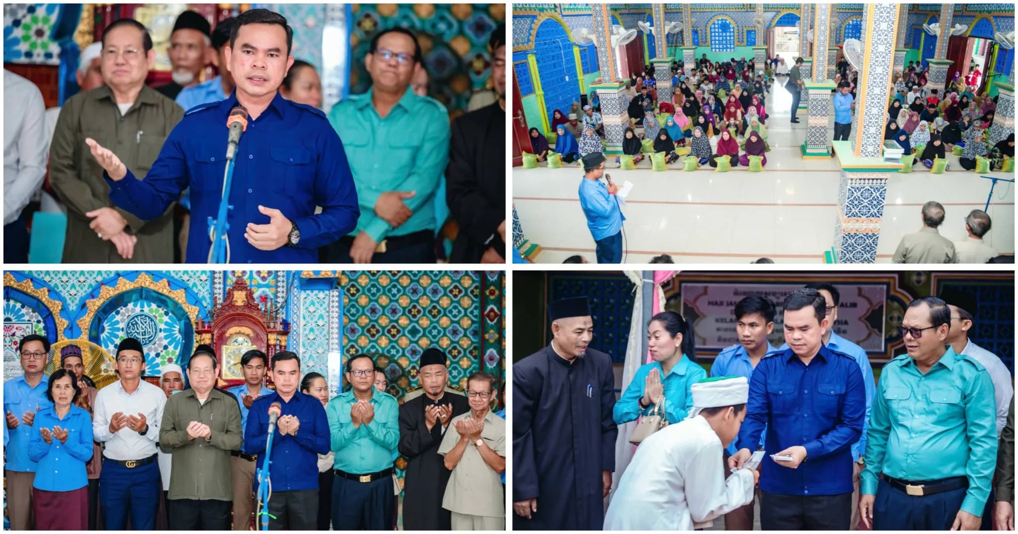 ប្រជាពលរដ្ឋ ២៦៥ គ្រួសារទទួលបានអំណោយអង្ករ ព្រមទាំងសម្ពោធកន្លែងចំណត និងរោងផ្ទះបាយវិហារឥស្លាមឃុំកោះសូទិន