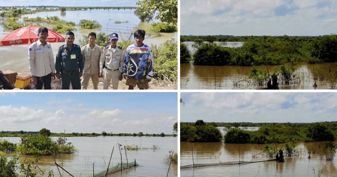 ជំនាញជលផល បានរុះរើបំផ្លាញចោលនូវឧបករណ៍ខុសច្បាប់នៅនឹងកន្លែង ក្នុងសកម្មភាព ចុះប្រតិបត្តិការបង្រ្កាបបទល្មើសជលផល ១ករណី នៅក្នុងភូមិសាស្ត្រស្រុកជើងព្រៃ ខេត្តកំពង់ចាម